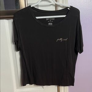 American Eagle Pretty Cool Soft Black T-Shirt